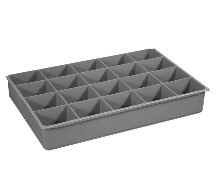 Large, 20 Compartment Insert, Gray