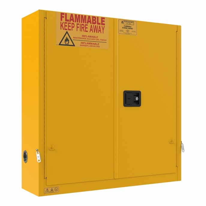 Flammable Storage, 24 Gallon, Self Close