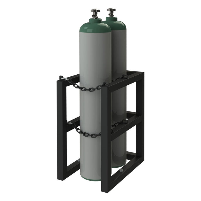 Gas Cylinder Rack For 2 Vert. Cylinders