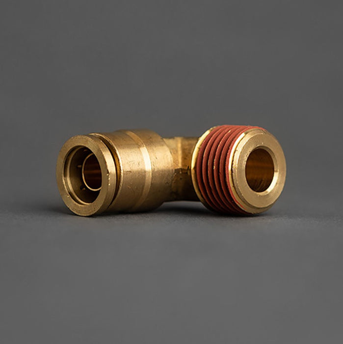 1/2 Tube to 1/2 Male Pipe Push Connect 90 Degree Elbow Brass