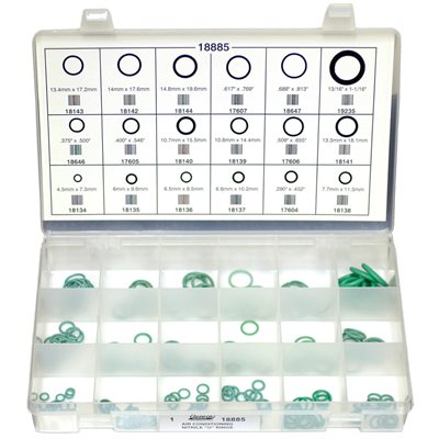 Nitrile Air Conditioning O Ring Assortment 18 Varieties 203 Pieces