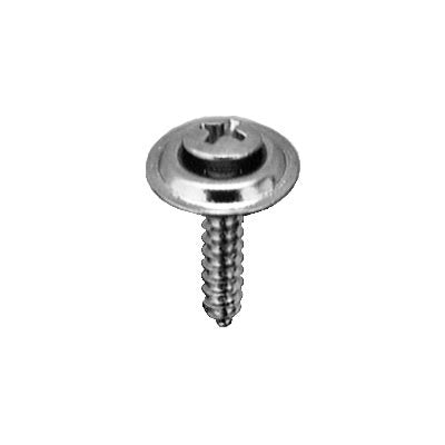#10 x 5/8 Phillips Oval Sem Countersunk Washer Tapping Screw #8 Head Chrome