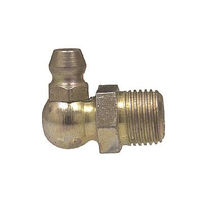 1/8 90-Degree Pipe Thread Grease Fitting Overall Length .85