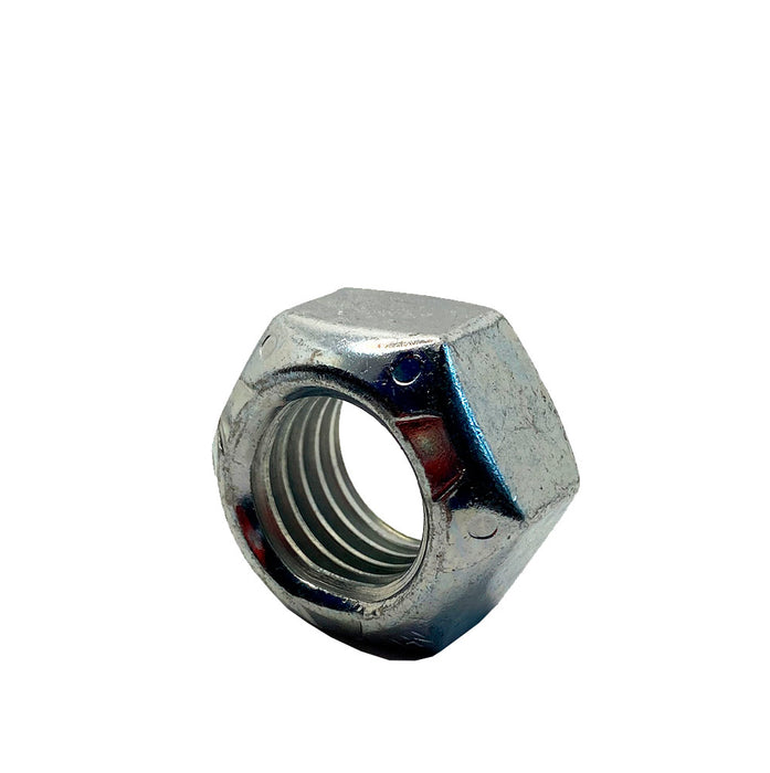 7/8-9 All Steel Lock Nut / Prevailing Torque / Grade C / Coarse (UNC) / Zinc Plated
