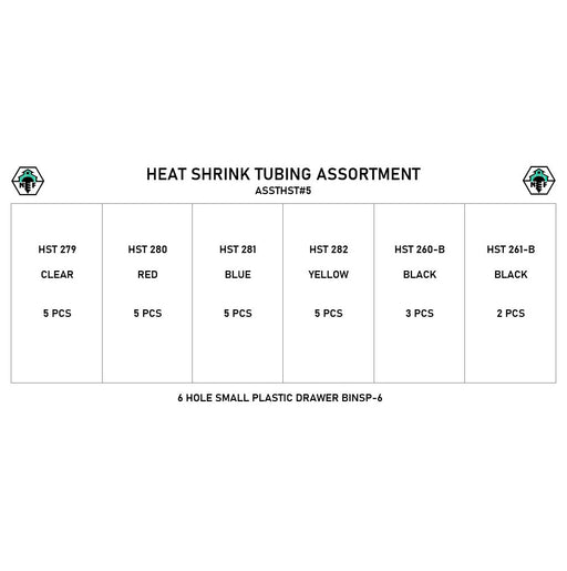  Heat Shrink Tubing Assortment