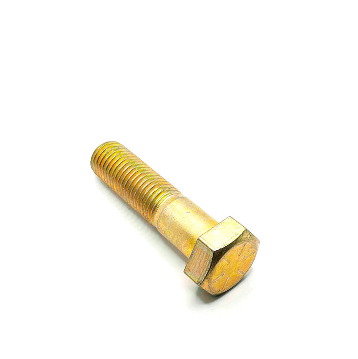 1-8 X 4 Hex Cap Screw / Grade 8 / Coarse (UNC) / Yellow Zinc Plated