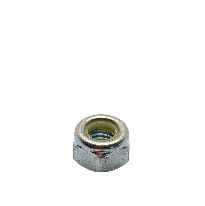 M6-1.0 Metric Nylon Lock Nut / Class 8.8 / Zinc Plated / DIN #985-8