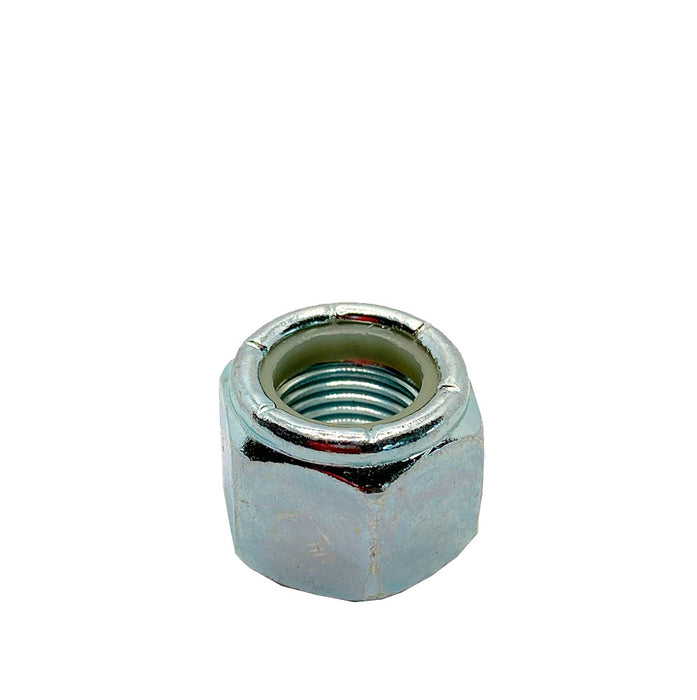 1/2-20 Nylon Lock Nut / Fine (UNF) / Zinc Plated