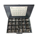 24-Hole Stainless Steel Hex Head Cap Screw Assortment, Grade 18.8, 825 Pieces, Large Metal Drawer