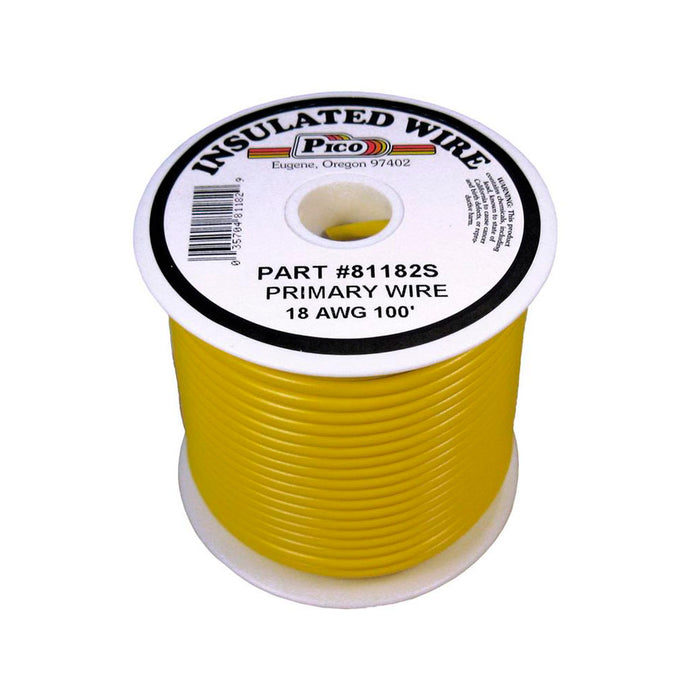 18 Gauge Primary Wire / Yellow