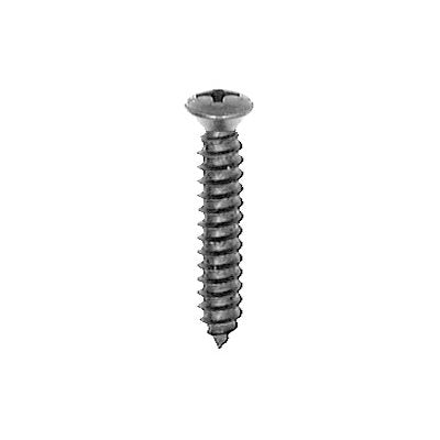 #10 x 1 #8 Head Phillips Oval Tapping Screw Black Oxide