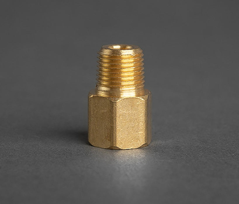 1/8 Female Pipe to 1/8 Male Pipe Adapter Brass