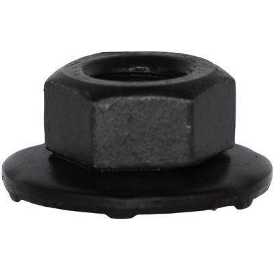 M6-1.0 Washer Nut Across Flats : 10mm Overall Height : 7mm Washer Dia: 16mm Washer Type : Toothed Phosphate
