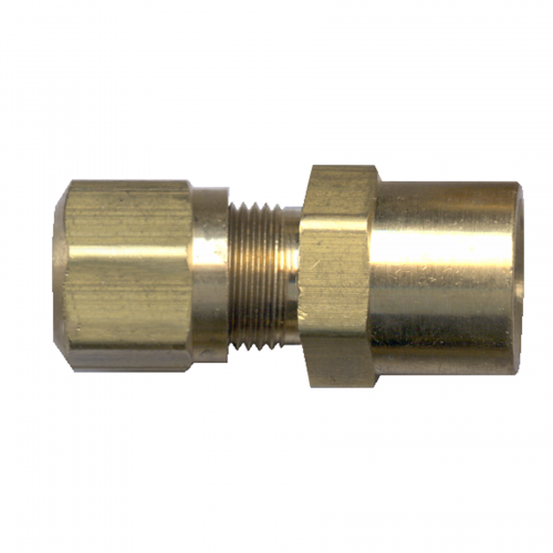 1/2 Tube to 3/8 Female Pipe DOT Connector Brass