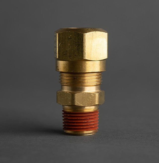 5/8in Tube to 3/8in Male Pipe Brass DOT Connector