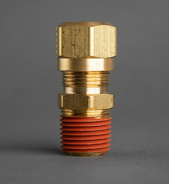 5/8in Tube to 1/2in Male Pipe Brass DOT Connector