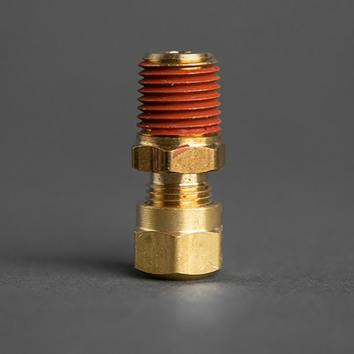 1/4in Tube to 1/4in Male Pipe Brass DOT Connector