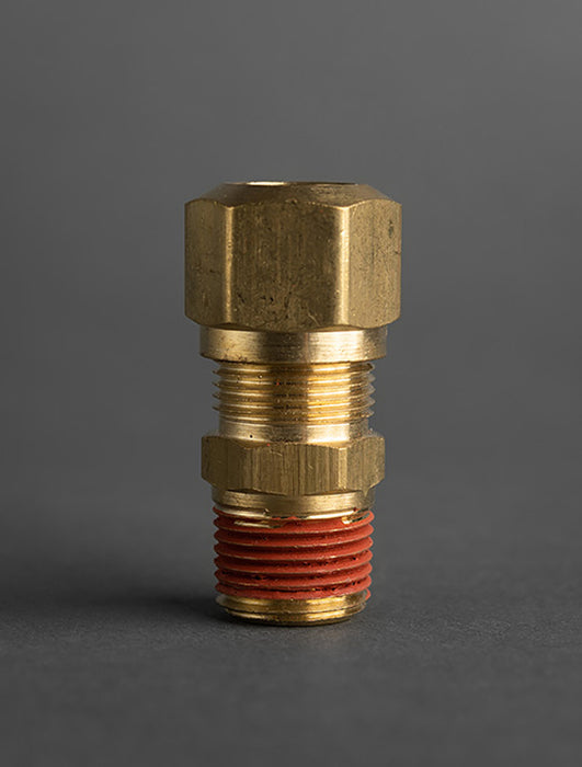 1/2 Tube to 3/8 Male Pipe DOT Connector