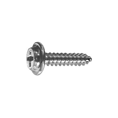 #8-18 x 1 Phillips Flat Washer Head Tapping Screw Zinc Plated