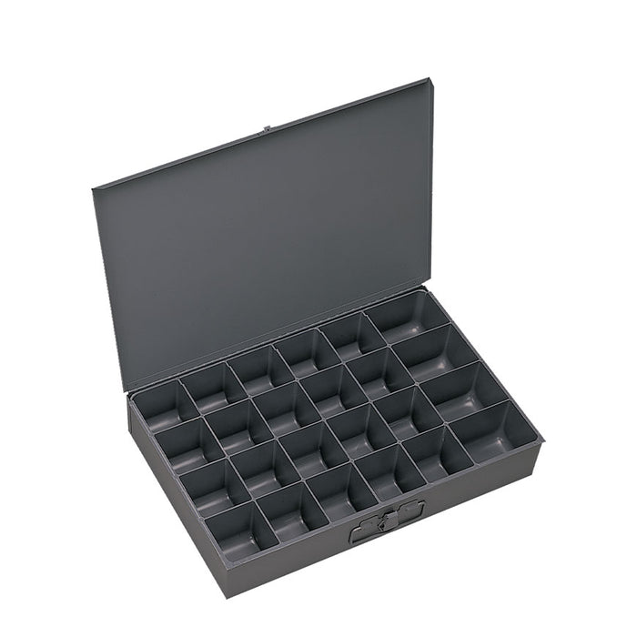 Small Steel Compartment Box with 24 Holes