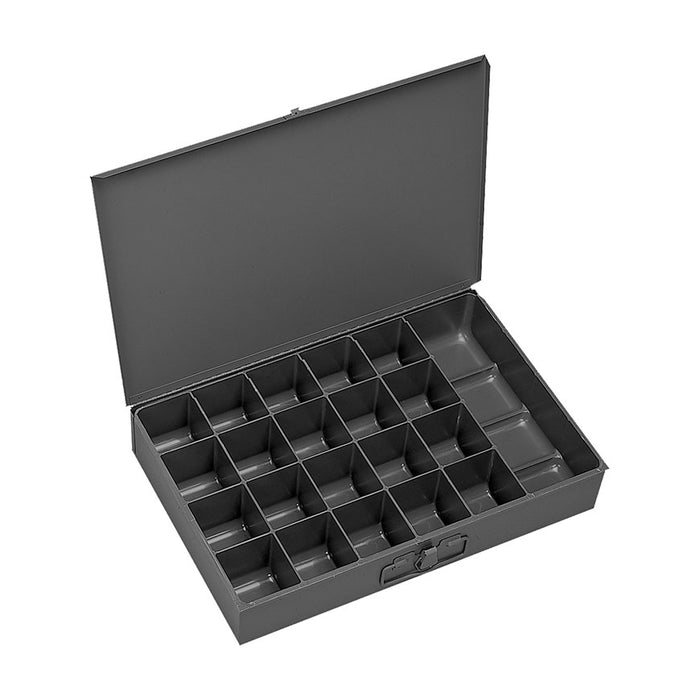 Small Steel Compartment Box, 21 Opening