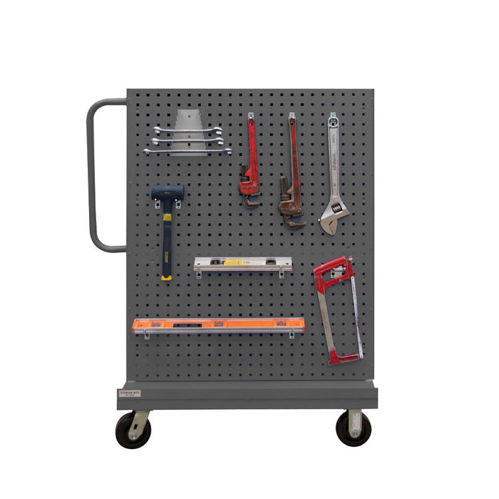 A-Frame Truck, Pegboard Panels, Gray