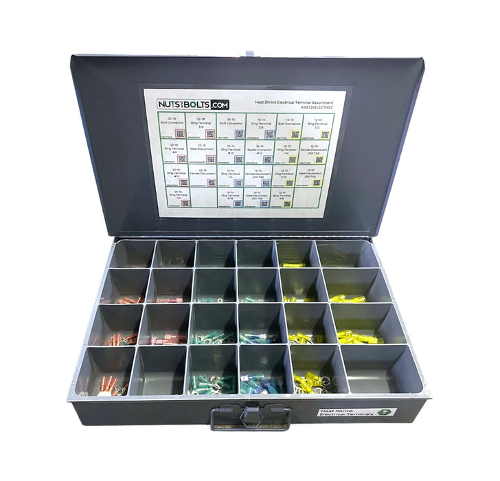 220 Piece Heat Shrink Terminal Assortment Starter Kit