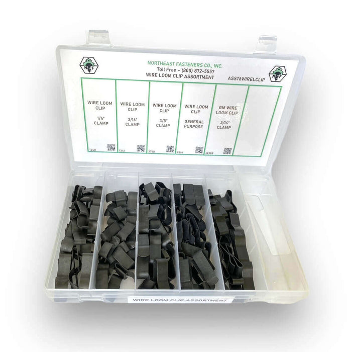 6 Hole Wire Clip Assortment (Auveco) in BINSP-6 small plastic drawer