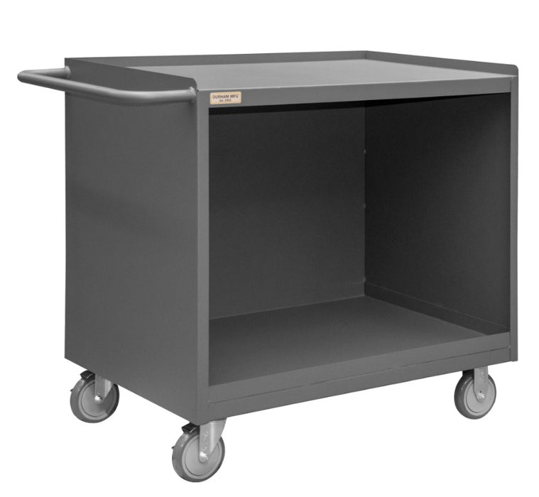 Mobile Bench Cabinet, Steel Top, No Door