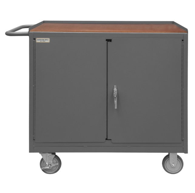 Hard Board Top Mobile Bench Cabinet with 2 Doors