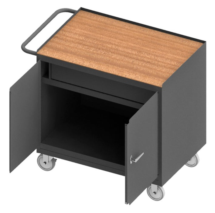 Hard Board Top Mobile Bench Cabinet with 2 Doors