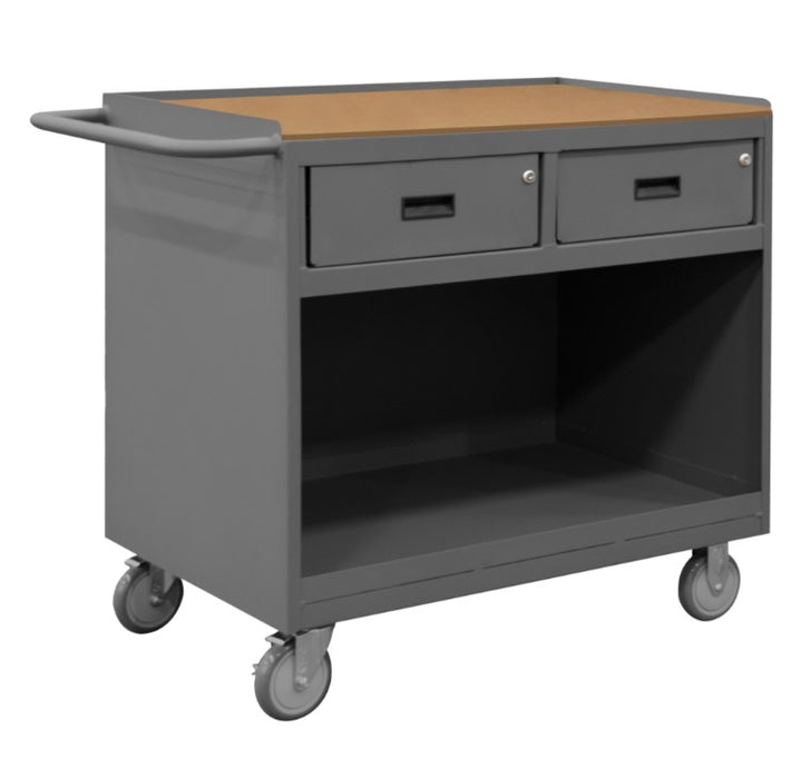 Mobile Bench Cabinet with Hard Board Top