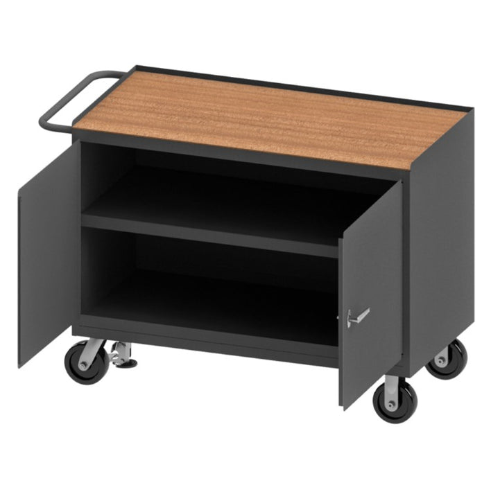 Mobile Bench Cabinet with Hard Board Top