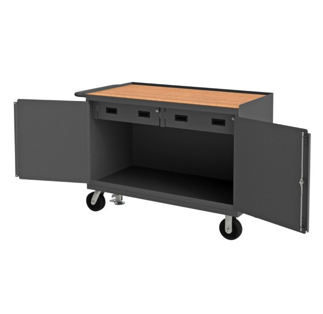 Board Top Mobile Bench Cabinet with 4 Drawers