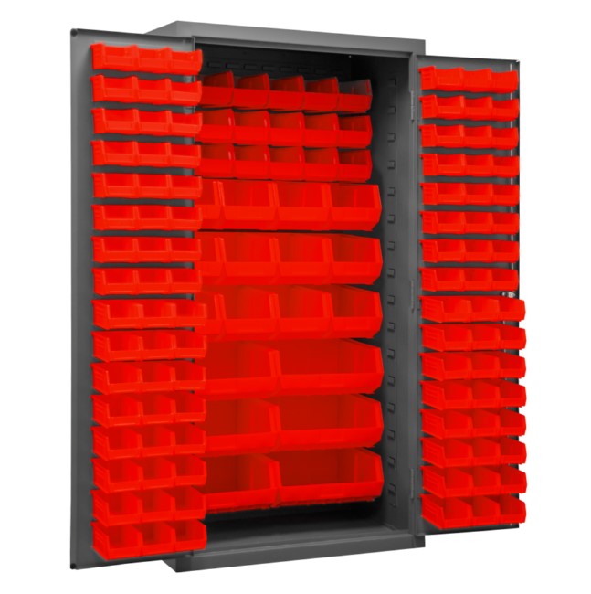 Cabinet with 132 Bins