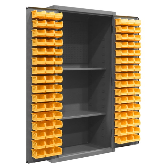 Pegboard Cabinet, 2 Shelves, 96 Bins