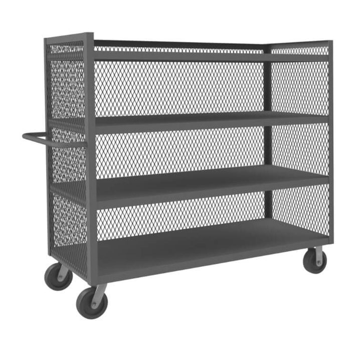 3-Sided Mesh Truck with 4 Shelves