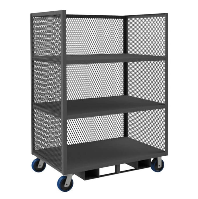 3-Sided Mesh Truck with 3 Shelves and no Handle