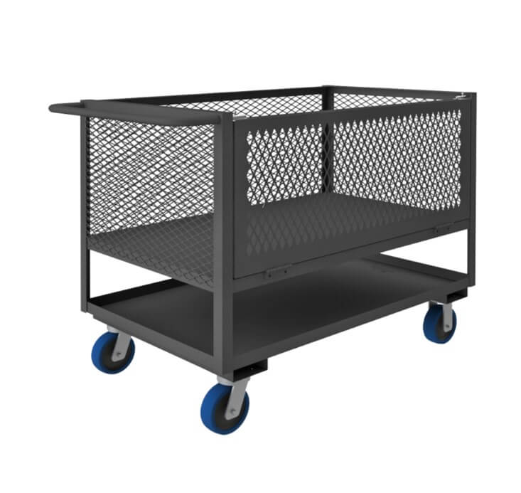 4-Sided Mesh Box Truck with Drop Gate