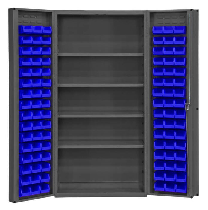 Cabinet with 96 Bins and 4 Shelves