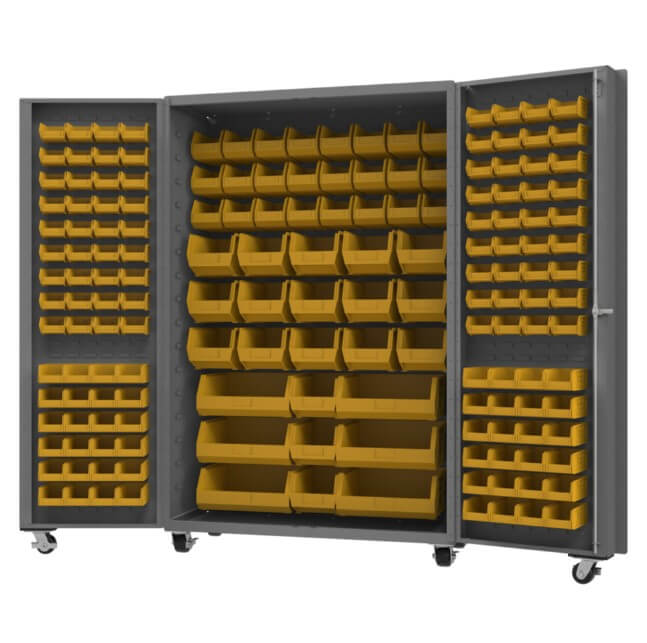 Mobile Cabinet with 168 Bins