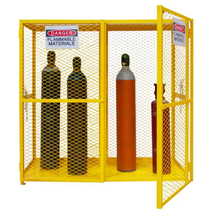 Cabinet with 20 Cylinder Vertical Gas Storage