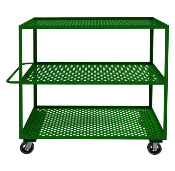 Garden Cart, 3 Perforated Shelves