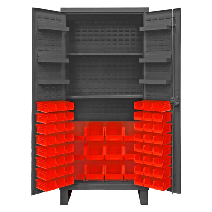 Cabinet with 60 Bins and 2 Shelves