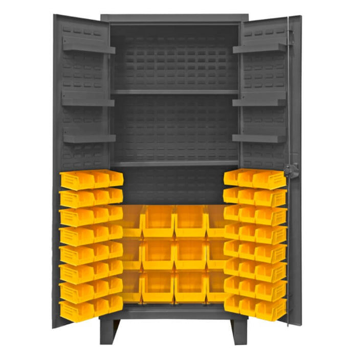 Cabinet with 60 Bins and 2 Shelves