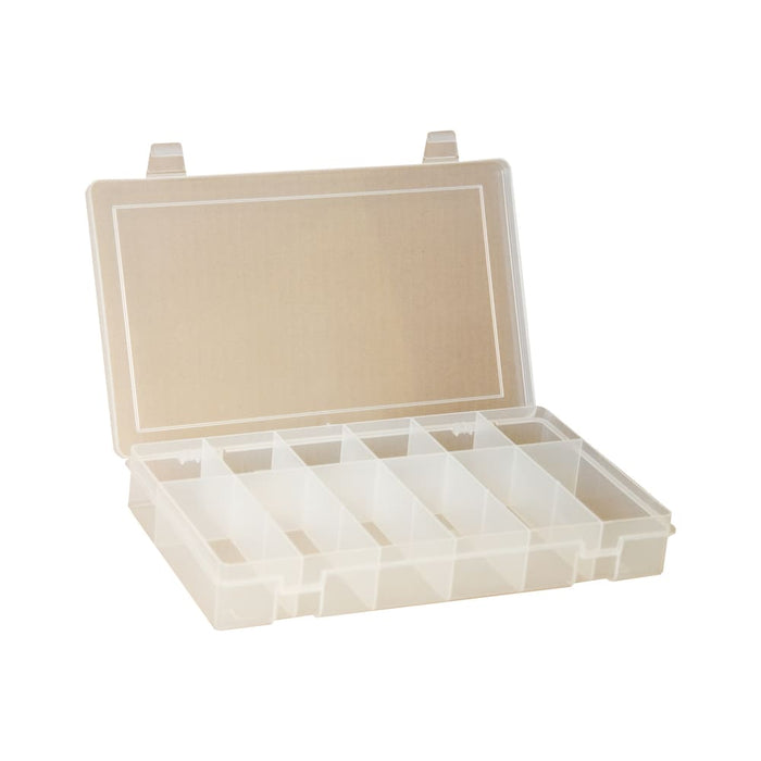 LP-6 Large Clear Plastic 6 Compartment Box