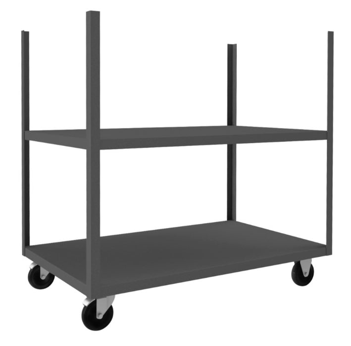 Mobile Stake Cart with 2 Shelves