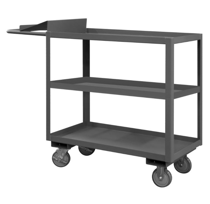 30in x 72in Order Picking Cart with 3 Shelves