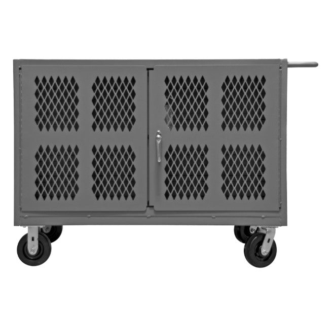 Double Sided Cart with Louvered Panels