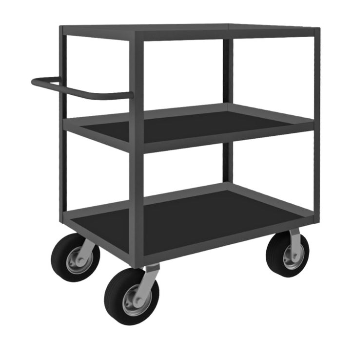 Instrument Cart with 3 Lipped Shelves